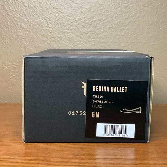 Frye Women's Regina Pointed Toe Leather Ballet Flats Lilac Size 6 - Picture 6 of 6